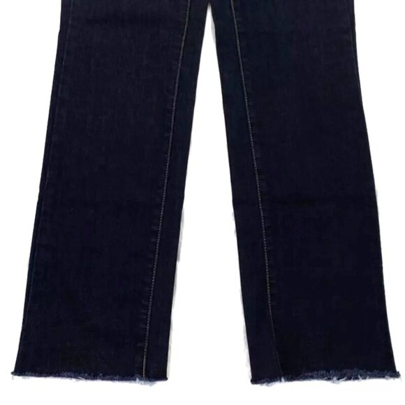 Mossimo Super Stretch Dark Wash Mid Rise Straight Leg Denim Jeans Womens 4 EUC - Picture 15 of 16